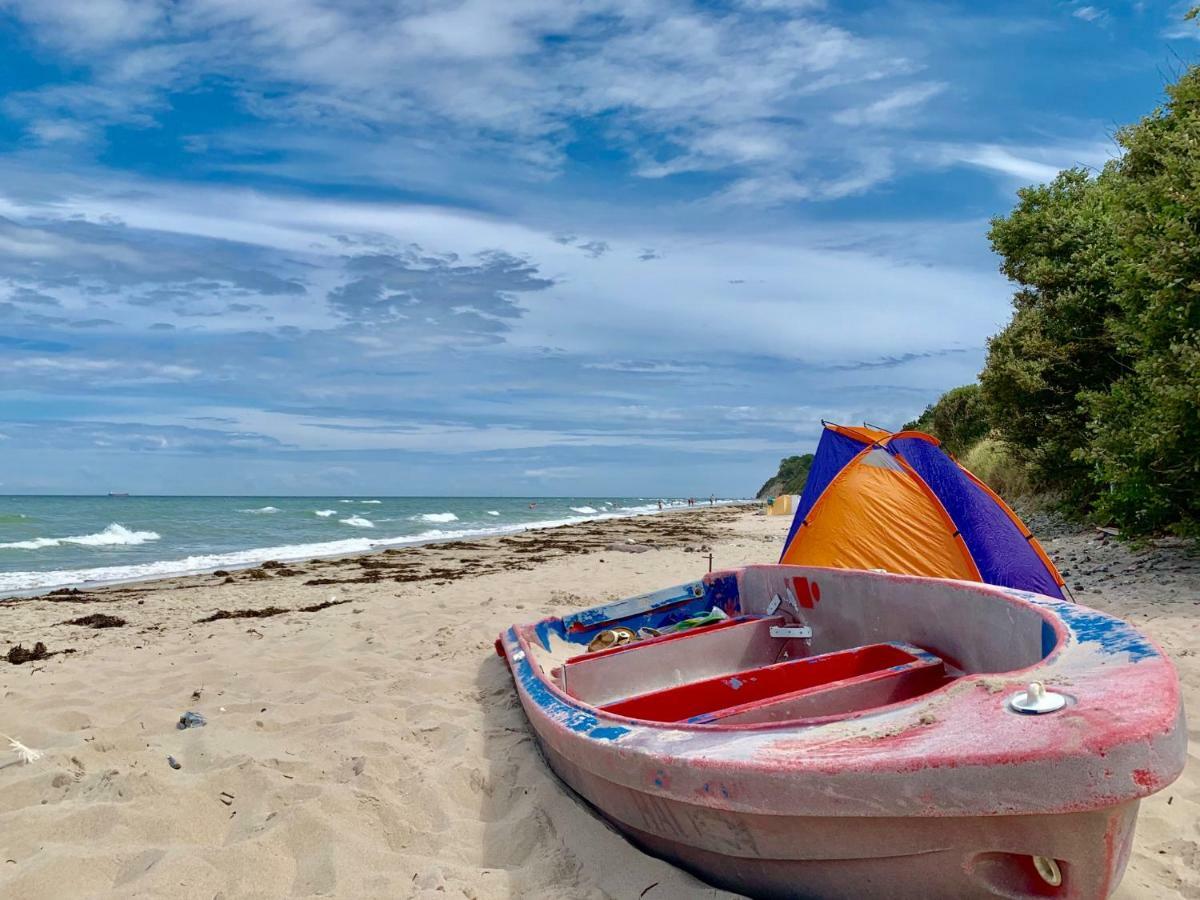 Strandnahe Ferienwohnung Rügen Dranske Exterior foto